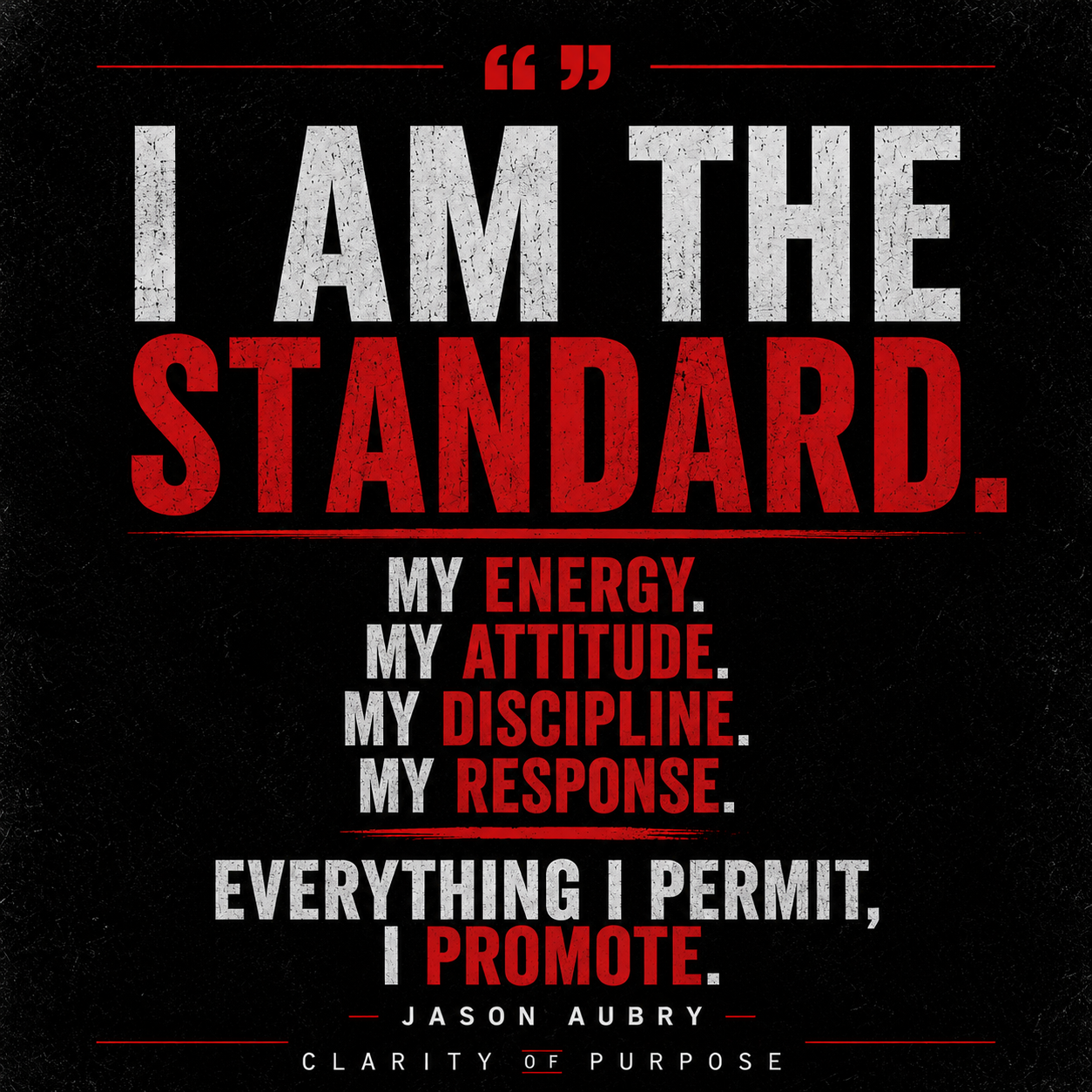 I am the standard quote